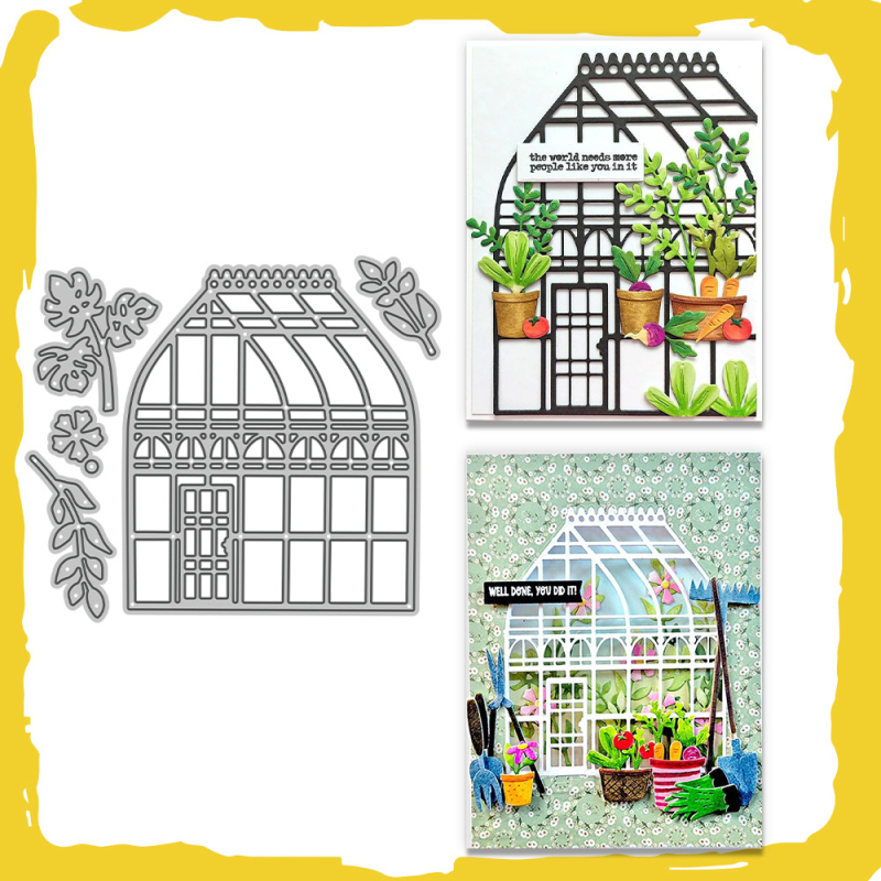 Yi xuan Predložak za rezanje za scrapbooking – ugljično čelik, moderni umjetnički stil, lijevanje, reljef, za izradu kartica za dnevnik