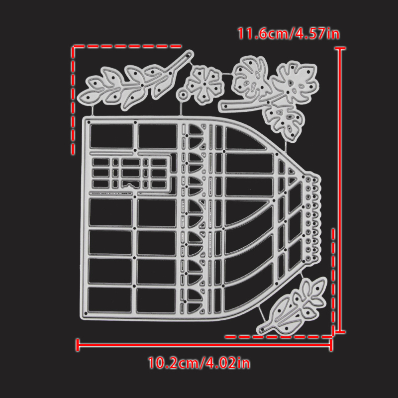 Yi xuan Predložak za rezanje za scrapbooking – ugljično čelik, moderni umjetnički stil, lijevanje, reljef, za izradu kartica za dnevnik