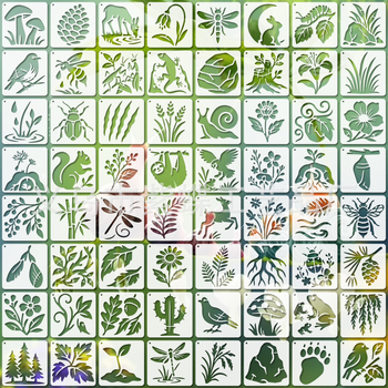 Șablon cu siluetă de animal pentru desen DIY pentru copii – PET material, SJX-71, Yiwu Zidie Craft Factory