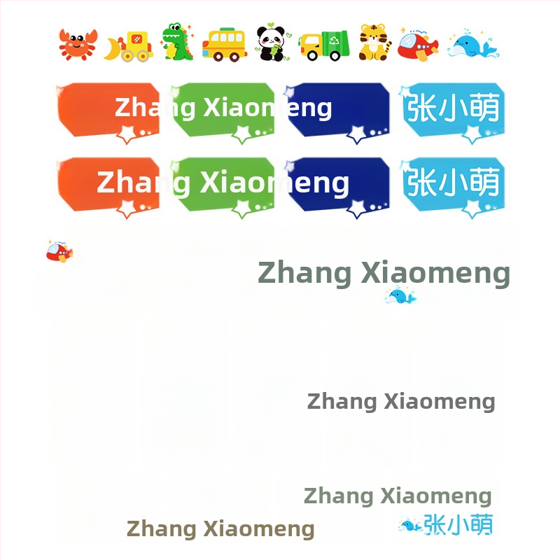 Kristalna naljepnica za ime | Marka: Mesibo/meishubao; Model: Crystal name sticker; Kod proizvoda: Fdxmt-03; Materijal: Naljepnica; Obrada i prilagodba: Da