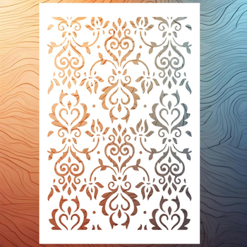 Șablon pentru pictură murală cu mandala retro, material PET ecologic, neimportat, fără marcă privată, IP fără licență