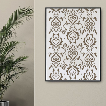 Șablon pentru pictură murală cu mandala retro, material PET ecologic, neimportat, fără marcă privată, IP fără licență