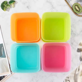 Cutie de depozitare alimentară sigilată din polipropilenă — portabilă, rezistentă la temperaturi înalte, pentru fructe și legume