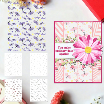 Šuplja reljefna ploča s motivom letećih kukaca za dnevnik, PET materijal, gravura