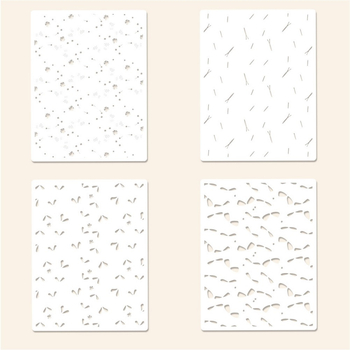 Šuplja reljefna ploča s motivom letećih kukaca za dnevnik, PET materijal, gravura