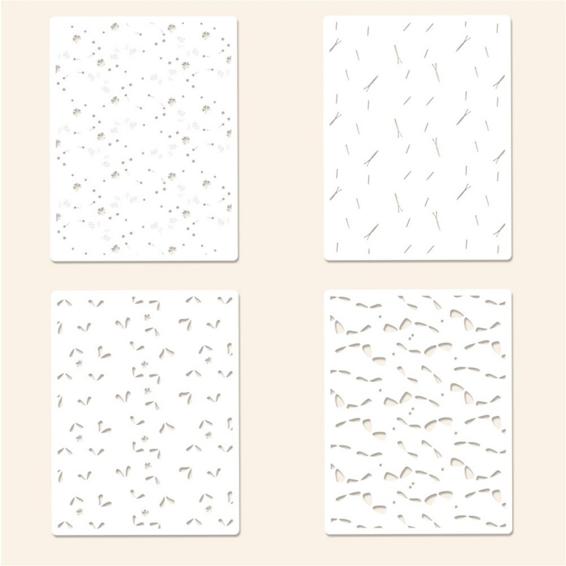 Šuplja reljefna ploča s motivom letećih kukaca za dnevnik, PET materijal, gravura