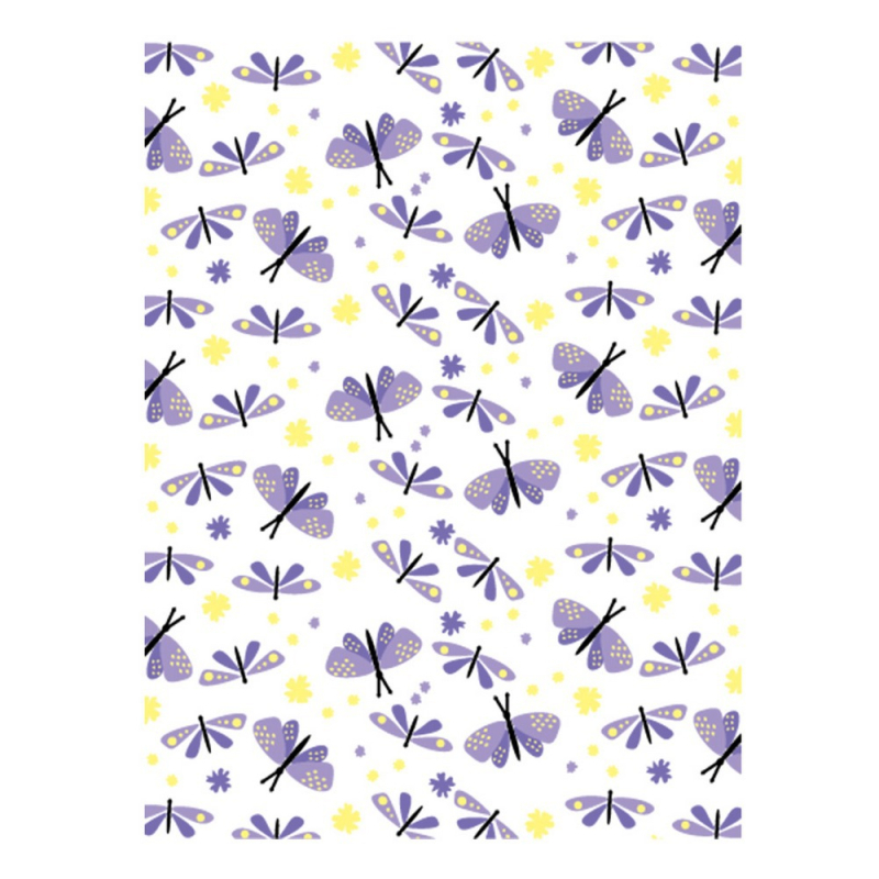 Šuplja reljefna ploča s motivom letećih kukaca za dnevnik, PET materijal, gravura