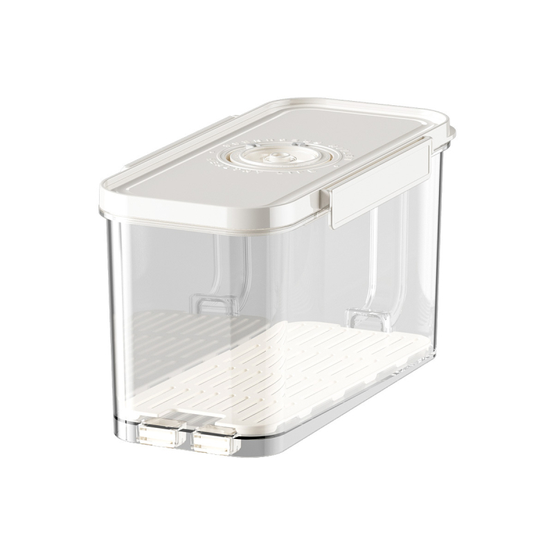 Cutie depozitare orez cu închidere vacuum la un singur buton, etanșă la umiditate și insecte, capacitate 4–5 L