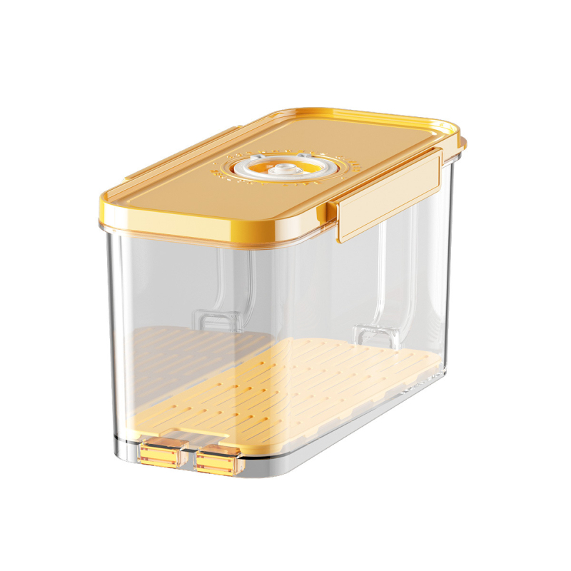 Cutie depozitare orez cu închidere vacuum la un singur buton, etanșă la umiditate și insecte, capacitate 4–5 L