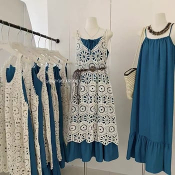 Midi haljina s polo ovratnikom, rukavi princeze, PVC tkanina, retro stil