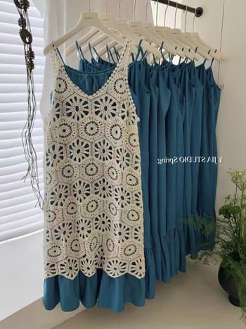 Midi haljina s polo ovratnikom, rukavi princeze, PVC tkanina, retro stil