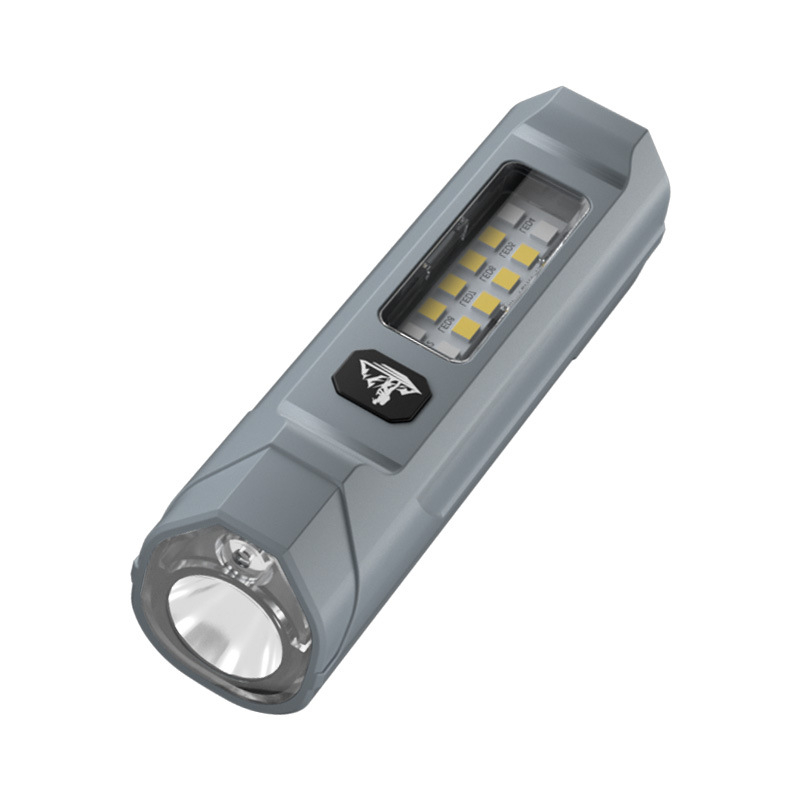 Infračerveni laserski flashlight s magnetnim radnim svjetlom, kopčom za kapu i bočnim svjetlom — LED 5W, 1200mAh, punjiva, ABS kućište, domet ≥500 m, laser za igru mačaka