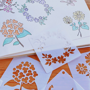 Șabloane de pictură animale și plante, riglă PET flexibilă cu interior gol pentru desen, unelte de desen; Brand: Altul, Fără import, Drepturi IP: Neautorizate