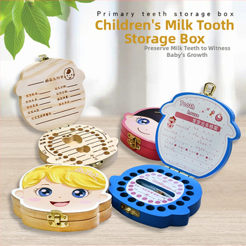 Drvena kutija za čuvanje mliječnih zuba - Spomen kutija za mliječne zube, 3C kategorija igračaka, uzrast 14+; mladi 15-35.