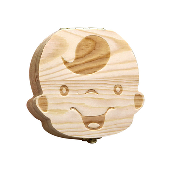 Drvena kutija za čuvanje mliječnih zuba - Spomen kutija za mliječne zube, 3C kategorija igračaka, uzrast 14+; mladi 15-35.