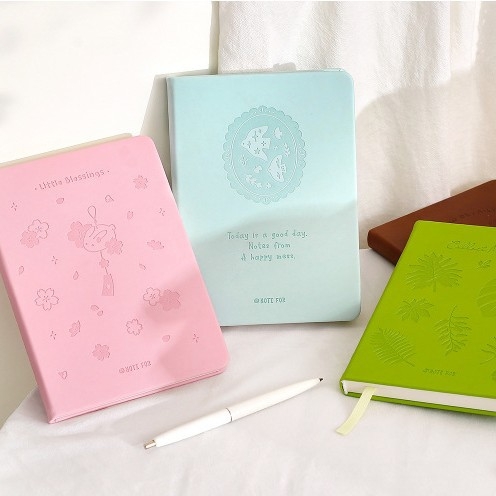 NOTE FOR caiet din piele PU, stil simplu și artistic, legare perfectă, jurnal cu două zile pe pagină