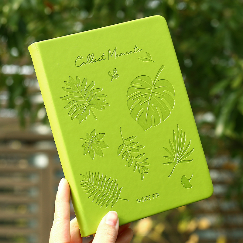 NOTE FOR caiet din piele PU, stil simplu și artistic, legare perfectă, jurnal cu două zile pe pagină