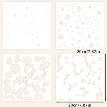 Šablona ploča za reljefno otiskivanje za dekoraciju dnevnika – PET, graviranje, Modern Minimalist, YX-PKC349-M