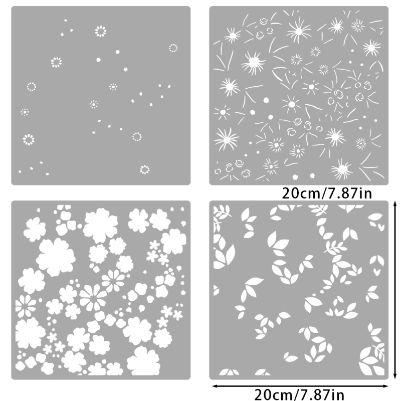 Šablona ploča za reljefno otiskivanje za dekoraciju dnevnika – PET, graviranje, Modern Minimalist, YX-PKC349-M
