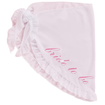 Плажна обвивна пола за бъдеща булка — набрани ръбове, мрежеста външна част, полиестер 95%, подплата 5%, тегло 65 г