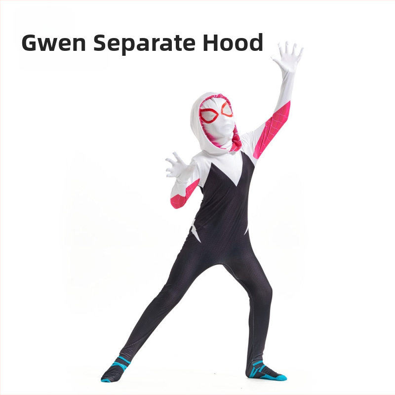 Spider-Man Miles Morales i Gwen inspirirani kombinezon, Milk Silk tkanina, za igre i uloge, za osobe mlađe od 17 godina, proljeće 2022.