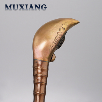 Old Fox - Régi stílusú pipa, hagyományos bambusz száraz pipa, testreszabható magáncímke, ajándék idősnek