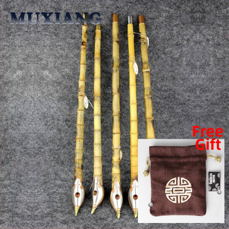 Old Fox - Régi stílusú pipa, hagyományos bambusz száraz pipa, testreszabható magáncímke, ajándék idősnek