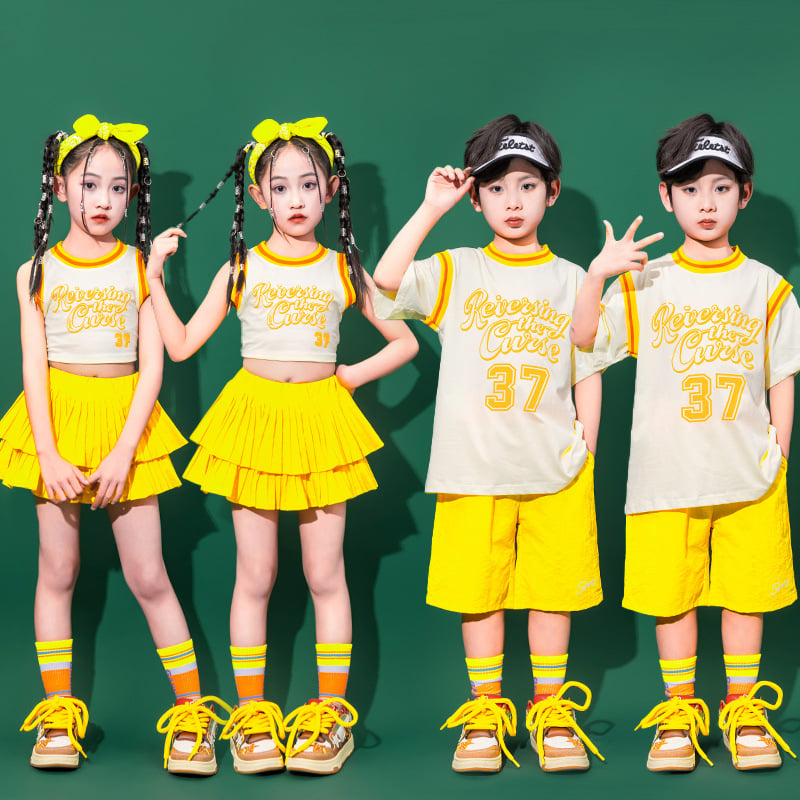 Costum de dans hip-hop pentru copii, pentru fetițe, bumbac 80%, destinat copiilor peste 8 ani și peste 140 cm înălțime, vara 2025