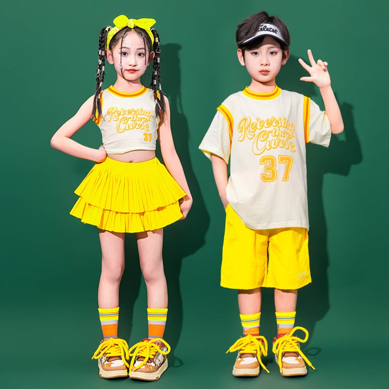 Costum de dans hip-hop pentru copii, pentru fetițe, bumbac 80%, destinat copiilor peste 8 ani și peste 140 cm înălțime, vara 2025