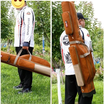 Geantă pentru pescuit marin MEILUOLIN | Pânză, impermeabilă, depozitează nada, fir, undiță și mulinetă (Material: Pânză; Impermeabil: Da; Funcții: depozitează nada, fir, undiță și mulinetă)