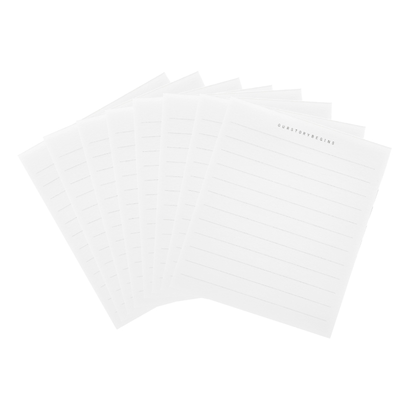 Kvadratni set memo blokova s ilustracijama u šumskom stilu, papir bez kiseline, bez ljepila