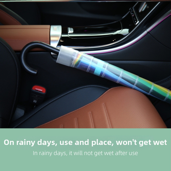 Детски чадър за дъжд с водоустойчив калъф, 16-ребрен дълъг модел, автоматично отваряне, плат Pongee 190T, железен каркас, пластмасова дръжка