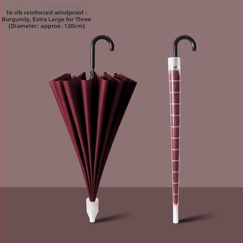 Детски чадър за дъжд с водоустойчив калъф, 16-ребрен дълъг модел, автоматично отваряне, плат Pongee 190T, железен каркас, пластмасова дръжка