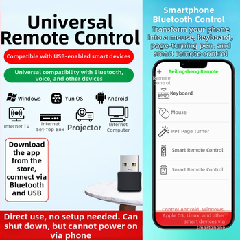 Univerzalni USB daljinski upravljač za projektore | domet 50 m | kompatibilan s projektorima | Marka Wuchuan