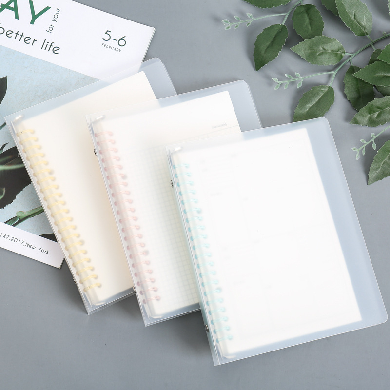 Bilježnica B5 s PVC koricom, povez s odvojivim listovima, 80 gsm papir