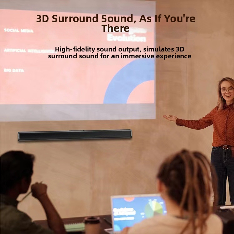 Zvukový panel s projektorom pre domáce kino | Bluetooth 5.0, 30-60W, 100Hz-20kHz, USB rozhranie, 32GB úložisko