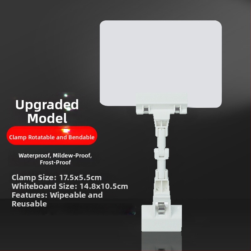 PVC tabuľka cien pre čerstvé zeleniny, vodeodolná a vymazateľná (ručne písaná cena)