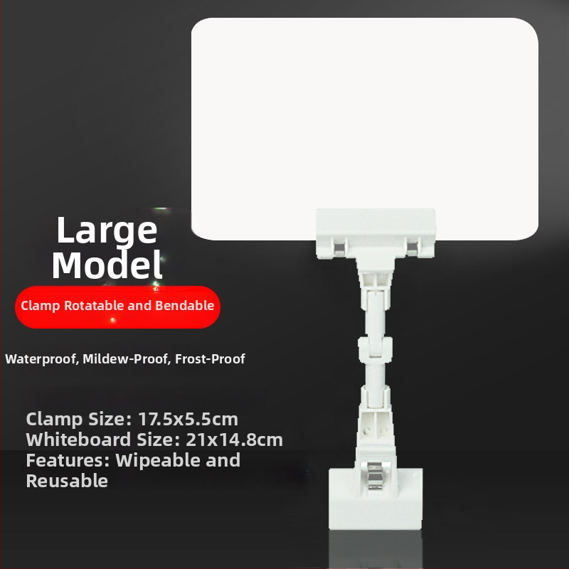 PVC tabuľka cien pre čerstvé zeleniny, vodeodolná a vymazateľná (ručne písaná cena)