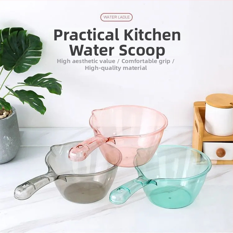Plastična kuhinjska žlica s dugim držakom za vodu, jednostavan stil, univerzalna uporaba, vrhunska kvaliteta (proljeće 2013)