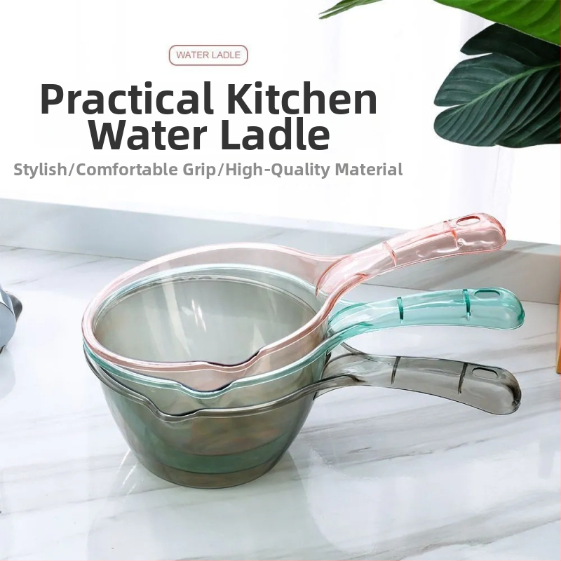 Plastična kuhinjska žlica s dugim držakom za vodu, jednostavan stil, univerzalna uporaba, vrhunska kvaliteta (proljeće 2013)