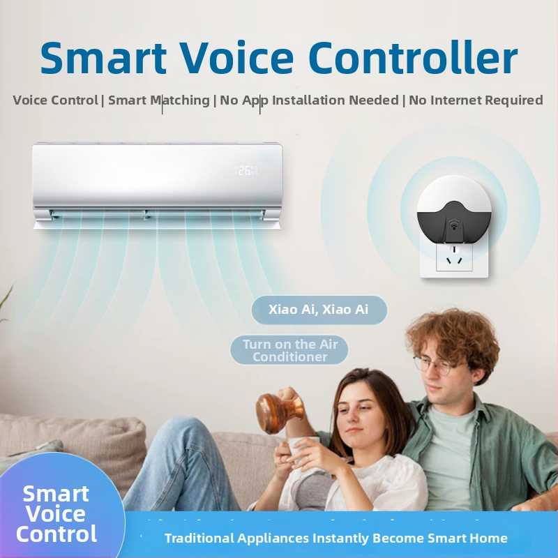 Univerzálny diaľkový ovládač s hlasovým ovládaním pre IR/RF zariadenia – USB rozhranie, dosah až 10 m, nočné svetlo