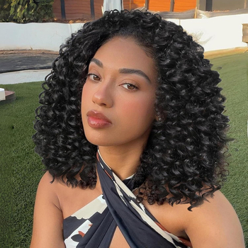 Női paróka rövid, göndör haj, egzotikus stílus, HW0714, mechanizmus, magas hőmérsékletű szál