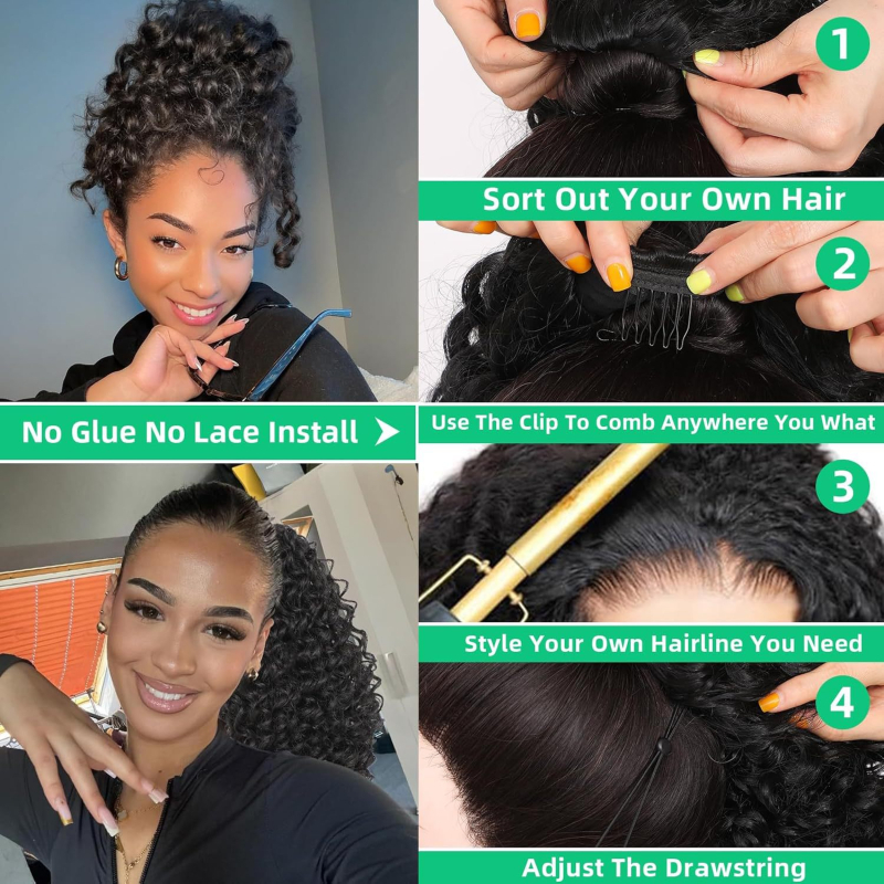 Női paróka rövid, göndör haj, egzotikus stílus, HW0714, mechanizmus, magas hőmérsékletű szál