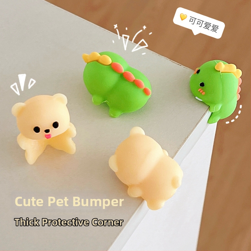 Chránič rohu stola pre deti - pravouhlý tvar, mäkký okraj, kreslený dizajn