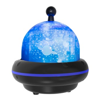 Детска нощна лампа с Bluetooth музика и проектор на звездното небе — дистанционно управление, захранване от мрежата, ABS корпус, множество звездни проекции