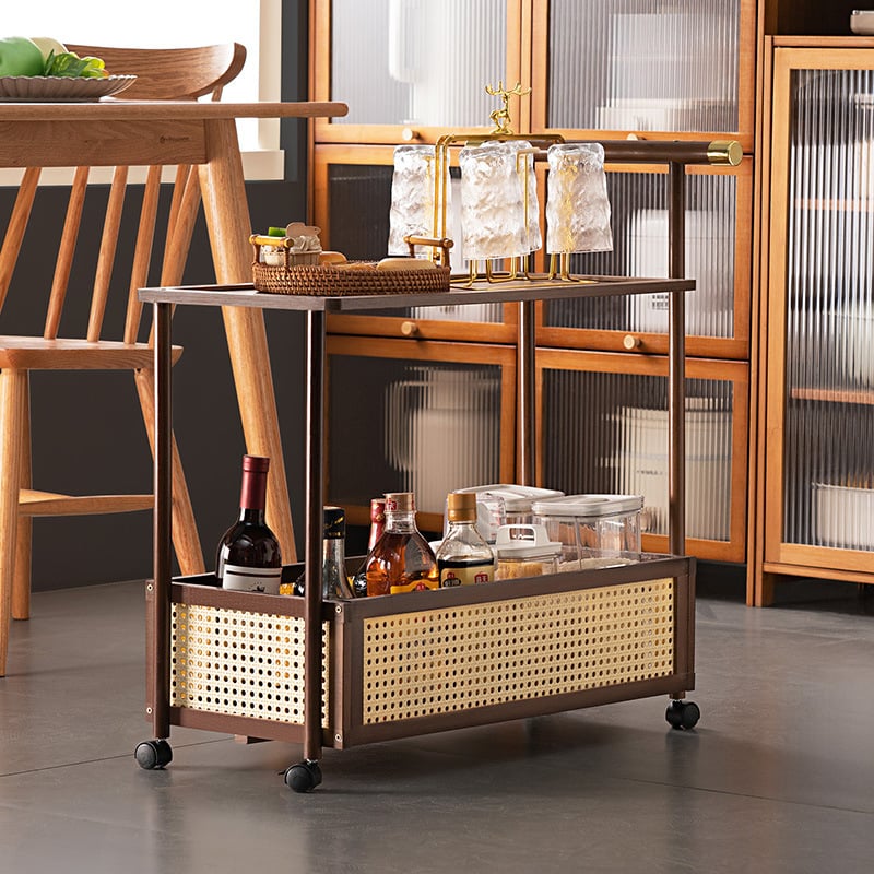 Kuhinjski regal za skladištenje, višeslojni, višefunkcionalni, moderan minimalistički stil, Shinnosuke