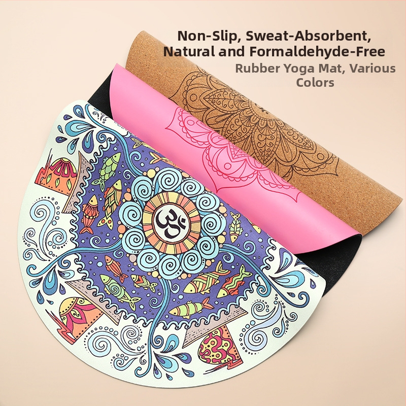 Nagoudi joga podložka — guma, hrúbka 1/3/5 mm, hmotnosť 500 g, spracovanie prispôsobené, pôvod Hangzhou