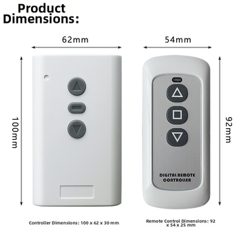 Dvostruki daljinski prekidač za AC220V motor – naprijed i natrag; za projekcijsko platno i zavjese s preciznim hodom