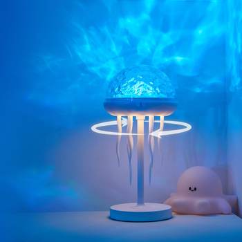 Lampa meduza s dinamičnim svjetlosnim efektima i vodnim valovima, projekcija zvjezdanog neba za dječju sobu