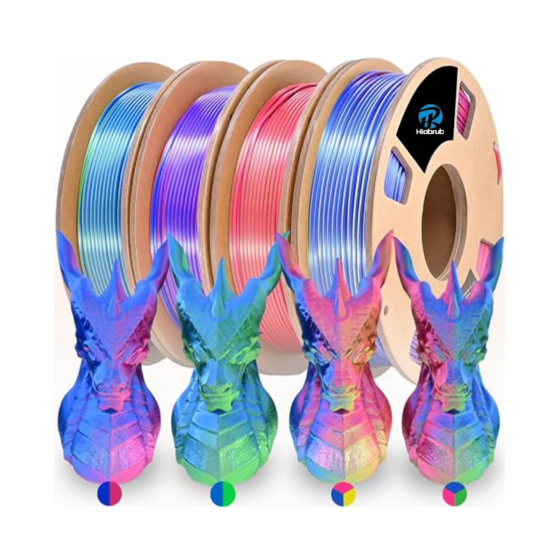 PLA svilenkasto gradijentno vlakno, kružni presjek, duljina 330 m, diskasti oblik, Silk PLA serija za 3D ispis, podrijetlo Kina